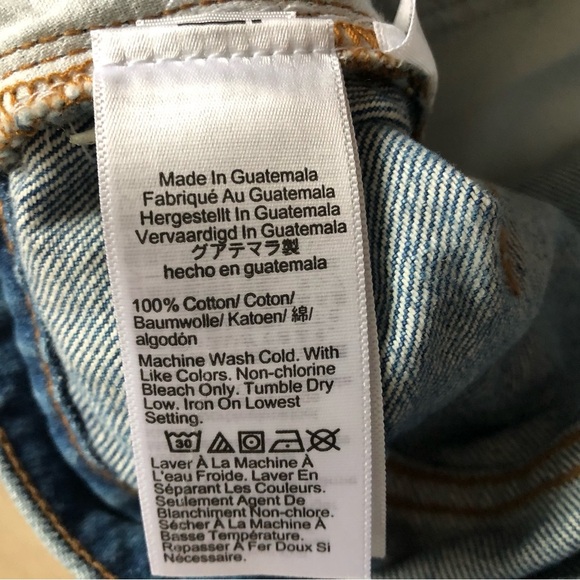 NWT Madewell Relaxed Mid-Length Denim Shorts Size 32 - Picture 4 of 10